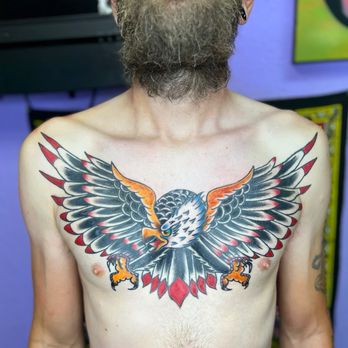 Love-N-Hate Tattoo Studio - Chest piece by Estevan - Tattoo Near Me - Lewisville, Texas Love-N-Hate Tattoo Studio - Chest piece by Estevan - Tattoo Near Me - Lewisville, Texas