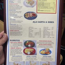 Las Fuentes Mexican Restaurant - Las Fuentes New Menú