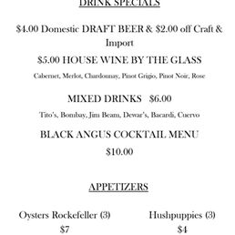 Happy Hour menu 3.26