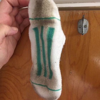 Keltic Lodge Resort and Spa - The bottom of a sock after only a few trips from the bed to the bathroom. (Note the broken robe hook.) Housekeeping needs to up their game. - Hotels Near Me - Ingonish Beach, Nova Scotia Keltic Lodge Resort and Spa - The bottom of a sock after only a few trips from the bed to the bathroom. (Note the broken robe hook.) Housekeeping needs to up their game. - Hotels Near Me - Ingonish Beach, Nova Scotia