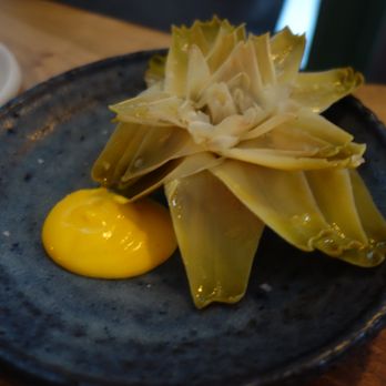 Verjus - Artichoke, egg yolk and saffron - Modern European Near Me - Paris, 75