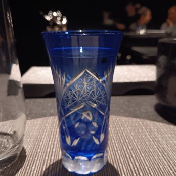 Kimyo Omakase - Sake in a beautiful glass - Sushi Bars Near Me - Brooklyn, New York Kimyo Omakase - Sake in a beautiful glass - Sushi Bars Near Me - Brooklyn, New York