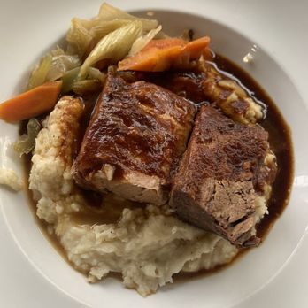Public House - Red Wine Braised Pot Roast - New American Near Me - Chattanooga, Tennessee Public House - Red Wine Braised Pot Roast - New American Near Me - Chattanooga, Tennessee