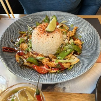 Wagamama - Firecracker chicken. Was ok. Pretty spicy. - Japanese Near Me - Glasgow, GLG Wagamama - Firecracker chicken. Was ok. Pretty spicy. - Japanese Near Me - Glasgow, GLG