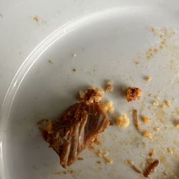 The amount of meat in a red chile and pork tamale