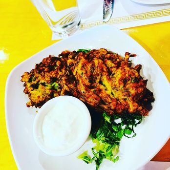 Istanbul Grill - This is a zucchini, pancake with yogurt sauce. - Turkish Near Me - Avon, Ohio Istanbul Grill - This is a zucchini, pancake with yogurt sauce. - Turkish Near Me - Avon, Ohio