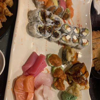 Sushi Kingdom - Pink Lady, Philadelphia roll, Godzilla roll, spicy tuna, salmon skin roll. - Sushi Bars Near Me - Marlton, New Jersey Sushi Kingdom - Pink Lady, Philadelphia roll, Godzilla roll, spicy tuna, salmon skin roll. - Sushi Bars Near Me - Marlton, New Jersey