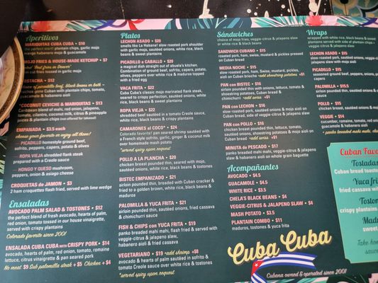 Menu photo 1 Cuba Cuba - Castle Rock Castle Rock, CO Menu photo 1 Cuba Cuba - Castle Rock Castle Rock, CO