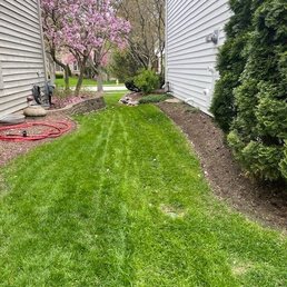 New sod and more back fill added on Jan 31,2024 this picture taken April 29, 2025 New sod and more back fill added on Jan 31,2024 this picture taken April 29, 2025