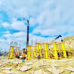 D & D Construction - 150 pool piles in Pacific Palisades