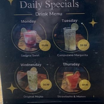 Campuzano Mexican Food - Menu drink specials - Mexican Near Me - Dallas, Texas