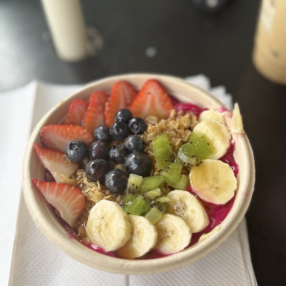 the seed. - Delray Beach - Pink flamingo bowl - Coffee & Tea Near Me - Delray Beach, Florida