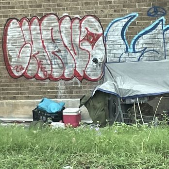 Bowlero Thousand Oaks - Homeless people in the parking lot - Bowling Near Me - San Antonio, Texas