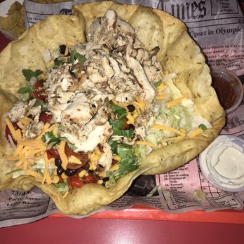 The Chop Shop - Huge taco salad with chicken. - Burgers Near Me - Lakeland, Florida