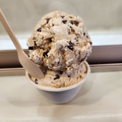 Welly’s Real Fruit Ice Cream - Double scoop of "Oatmeal Cookie Chip"