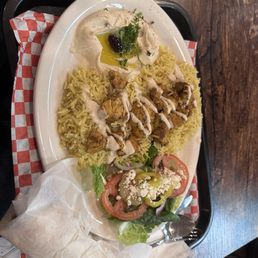 Chicken kebab plate Chicken kebab plate