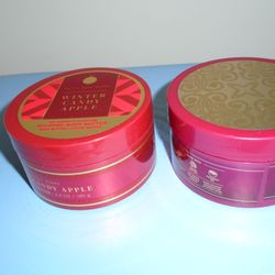 Body Butter (left; winter candy apple---right; Luminous)
