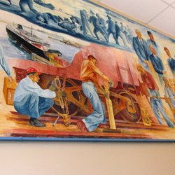 Ludington Library - Cool mural