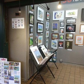 Art Stall Gallery - Some of the ever changing display of original portraits at the Art Stall Gallery. - Art Galleries Near Me - Seattle, Washington