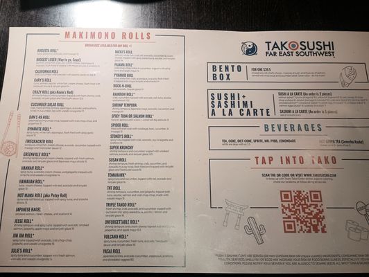 Menu photo 2 Takosushi Augusta, GA