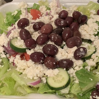 New York Giant Pizza - Large Greek Salad. Absolutely delicious and fresh. - Pizza Near Me - El Cajon, California New York Giant Pizza - Large Greek Salad. Absolutely delicious and fresh. - Pizza Near Me - El Cajon, California