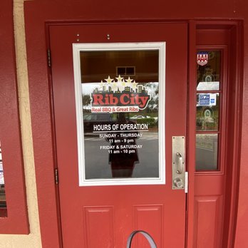 Rib City - Zoom in for business hours on the door - American Near Me - Fort Myers, Florida