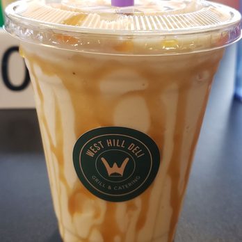West Hill Deli - Banana caramel smoothie - New American Near Me - Auburn, Washington West Hill Deli - Banana caramel smoothie - New American Near Me - Auburn, Washington