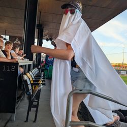 CHS Field - Peanuts jersey giveaway night. Great Pumpkin theam.