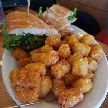 Fire On The Mountain - Chicken sandwich and tots - Chicken Wings Near Me - Denver, Colorado Fire On The Mountain - Chicken sandwich and tots - Chicken Wings Near Me - Denver, Colorado