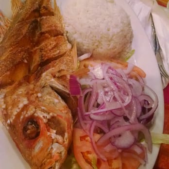 Fiesta on Main - Fried Fish of the day - Peruvian Near Me - Stamford, Connecticut Fiesta on Main - Fried Fish of the day - Peruvian Near Me - Stamford, Connecticut