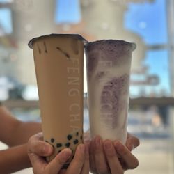 Feng Cha - Classic Green Milk Tea and Purple Reign