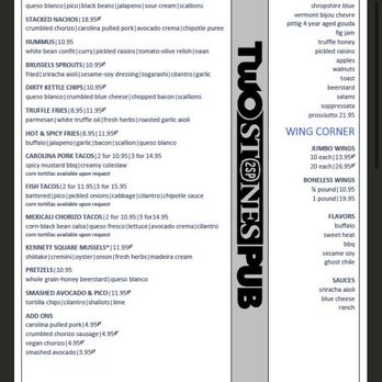 Two Stones Pub - Online menu - New American Near Me - Wilmington, Delaware Two Stones Pub - Online menu - New American Near Me - Wilmington, Delaware