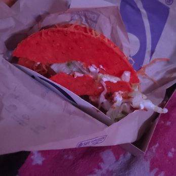 Taco Bell - Crushed dorito locos taco - Fast Food Near Me - Angels Camp, California Taco Bell - Crushed dorito locos taco - Fast Food Near Me - Angels Camp, California