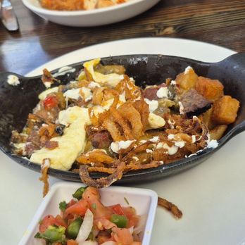 OHSO Brewery - Brisket skillet after digging in! - Breweries Near Me - Gilbert, Arizona OHSO Brewery - Brisket skillet after digging in! - Breweries Near Me - Gilbert, Arizona