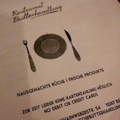 Menu photo 2 Butterhandlung Berlin, BE