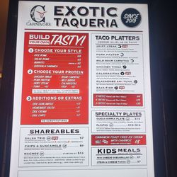 Updated menu