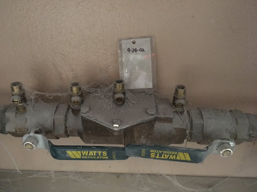 Slide of Palmer Backflow Prevention Testing