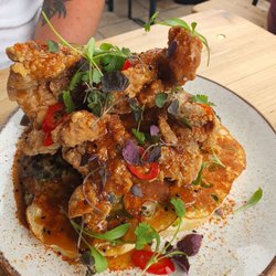 Playfoots Cafe & Bar - Korean chicken and pancakes