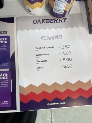Menu photo 5 Oakberry Acai Santa Monica, CA