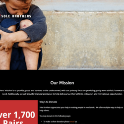 Absolute Web Solutions - Non-Profit: Sole Brothers needed a complete redesign.