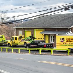 A-1 Towing Service - Truck 127, 119, 310 with Hazmat trailer at A-1 Towing Service Northern Lehigh Division Office