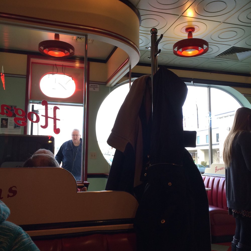 Hogan's Diner - Convenient coat hooks on booth ends. Stay a while! - Diners Near Me - Spokane, Washington Hogan's Diner - Convenient coat hooks on booth ends. Stay a while! - Diners Near Me - Spokane, Washington