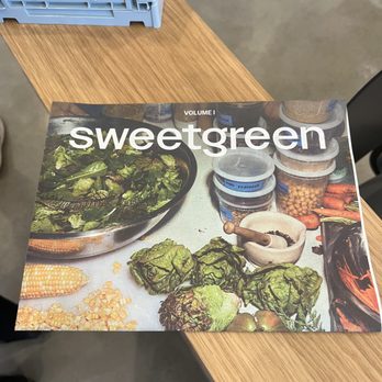 sweetgreen - Healthy Salads, Wraps, and Bowls - a cookbook on a table - Salad Near Me - Washington, DC, District of Columbia