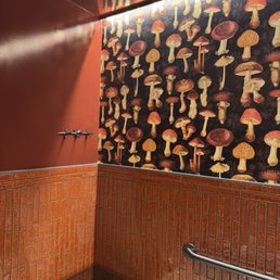 The beautiful bathroom and the bar