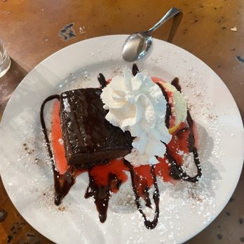La Cueva Cafe - Mexican Chocolate cake - Mexican Near Me - Taos, New Mexico