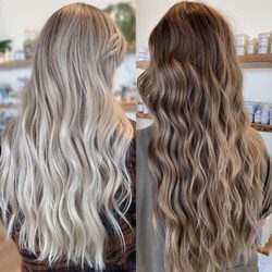 Full Babylight - Color Melt. I've been lightening this clients hair for 3+ years now and recently I transitioned her from blonde - bronde.