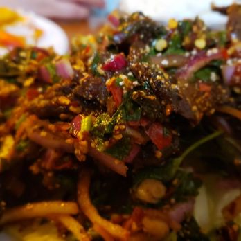 My Thai Cafe - Nam Tok salad - Thai Near Me - Victoria, British Columbia My Thai Cafe - Nam Tok salad - Thai Near Me - Victoria, British Columbia