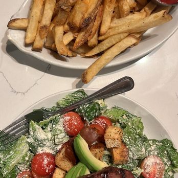 Prime Steakhouse - Top sirloin Caesar Salad (add avocado) and a side of fries - Steakhouses Near Me - Ventura, California Prime Steakhouse - Top sirloin Caesar Salad (add avocado) and a side of fries - Steakhouses Near Me - Ventura, California
