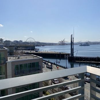 Seattle Marriott Waterfront - Balcony view during the day - Hotels Near Me - Seattle, Washington Seattle Marriott Waterfront - Balcony view during the day - Hotels Near Me - Seattle, Washington