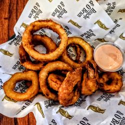 Roache & O'Brien - ONION RINGS: special sauce $10